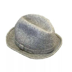 PENDLETON 100% Virgin Wool Fedora Hat Charcoal Gra